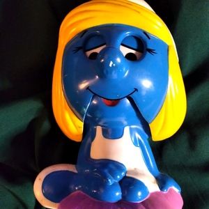 1983 Rare Talking Smurfette works with pull string